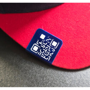 Blue Hat Clips with Custom QR Code – Share Your Business Anywhere